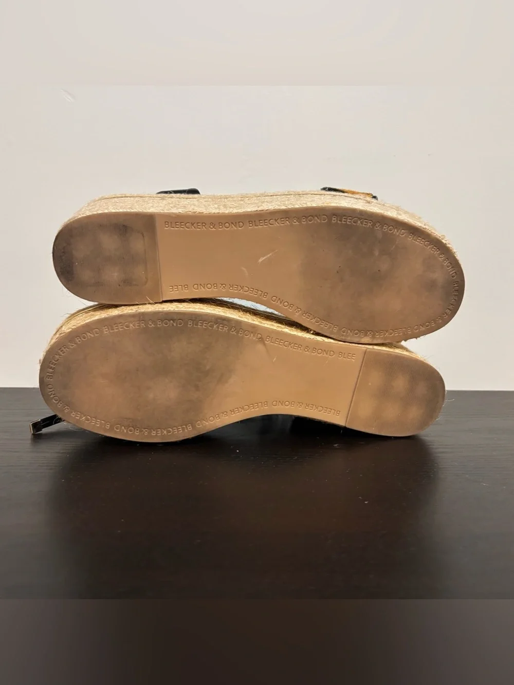 Espadrille Platform Sandals w/Tiger-Print Strap & Wrap Around Ankle Ties |Sz 8.5